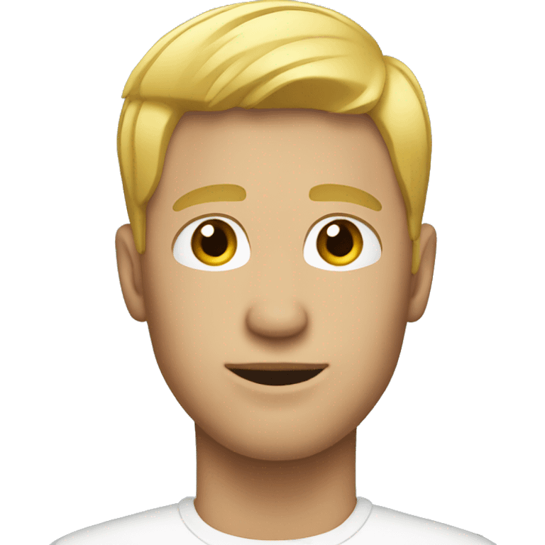 men with short blonde hair emoji