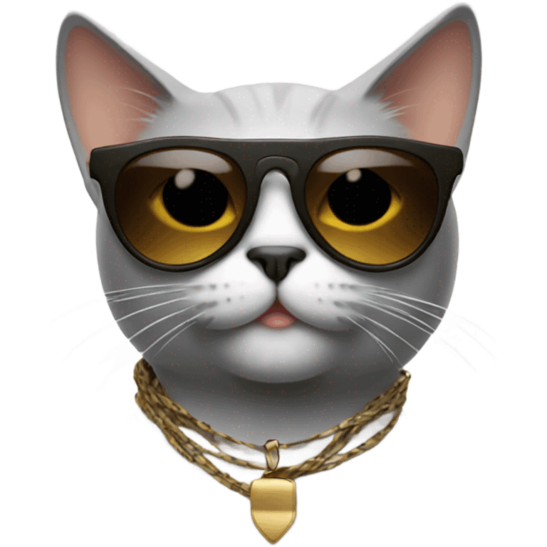 Cat with sunglasses emoji