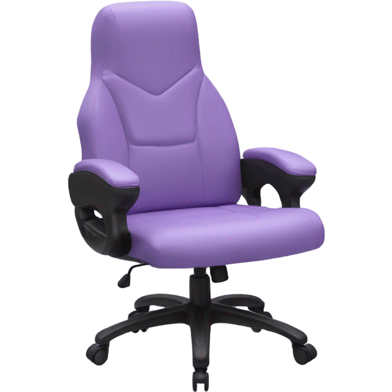 Gaming roller chair in the color lavender purple emoji