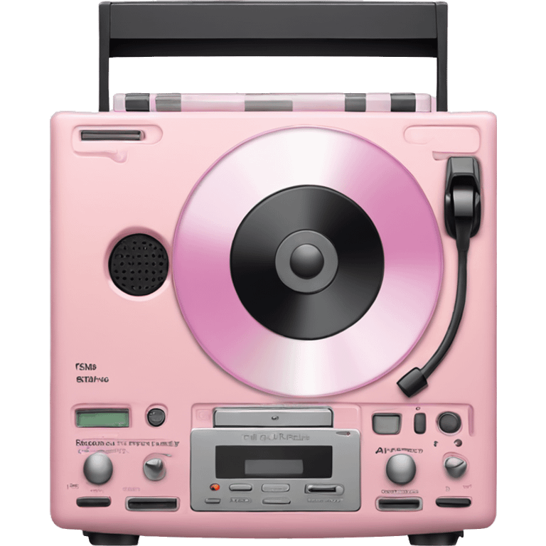 pastel pink cd player emoji