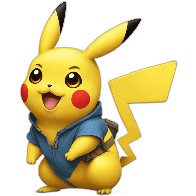 Pikachu avec un cœur emoji