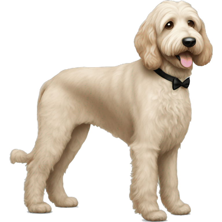 Labradoodle in a tuxedo  emoji