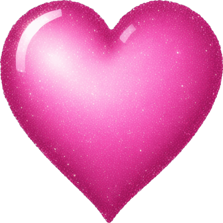 Sparkly pink heart emoji