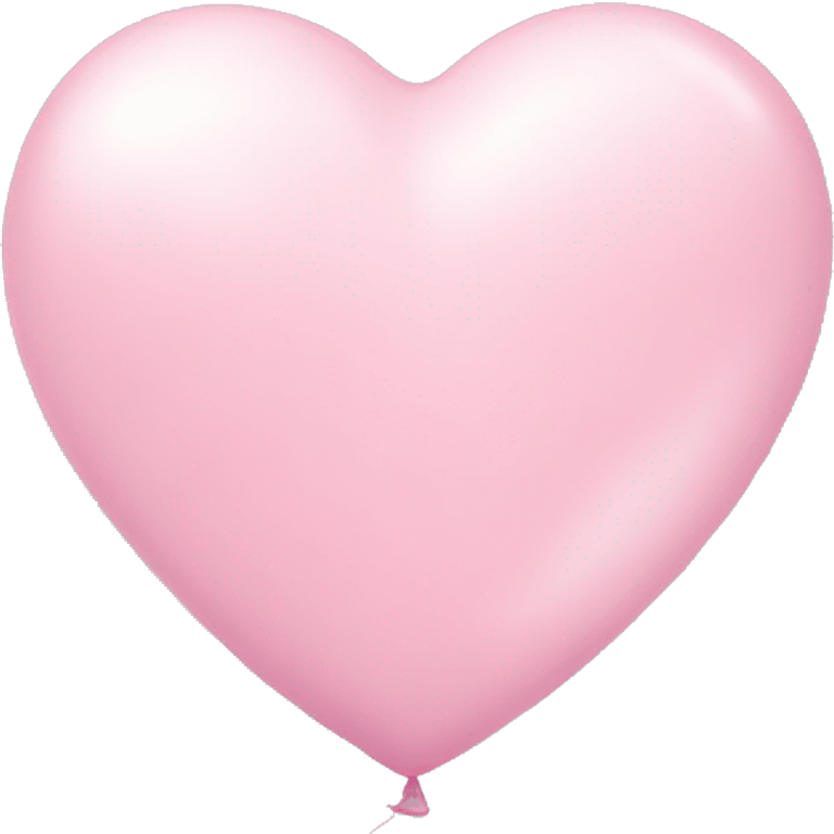 pastel pink heart-shaped balloon emoji