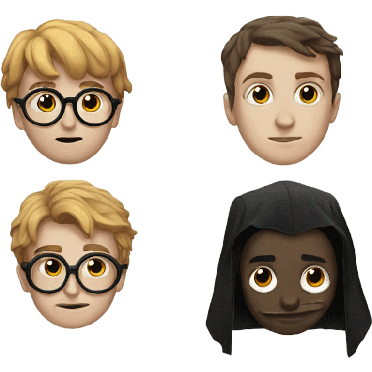 harry potter and rone emoji