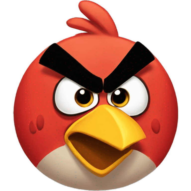 Angry bird emoji