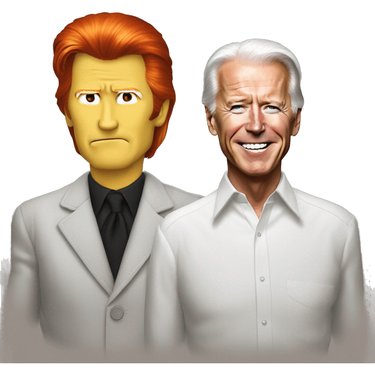 joe biden with David Bowie emoji