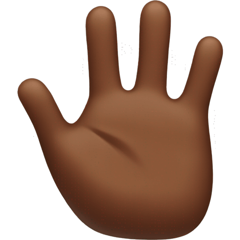 Big brown hand emoji