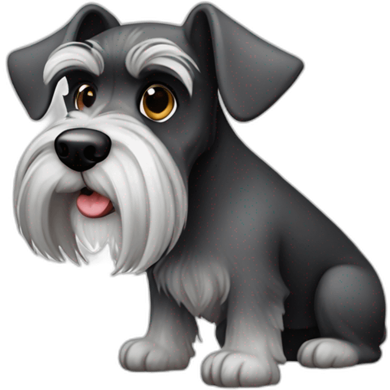 miniature schnauzer big emoji