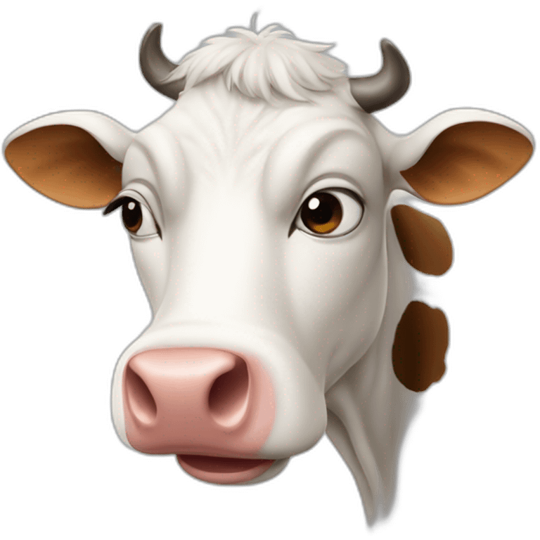 a cow cring emoji