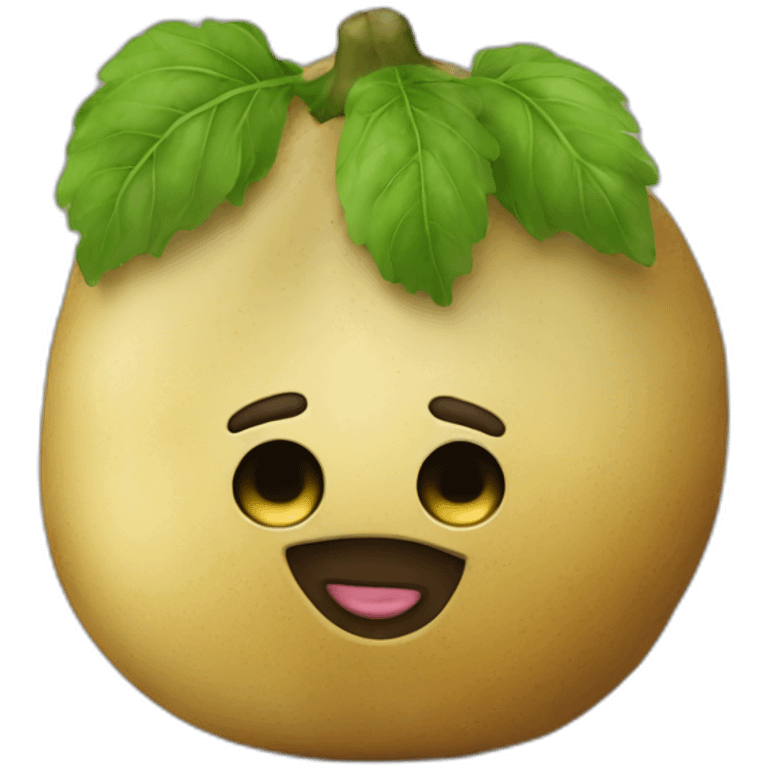 Patate noir emoji