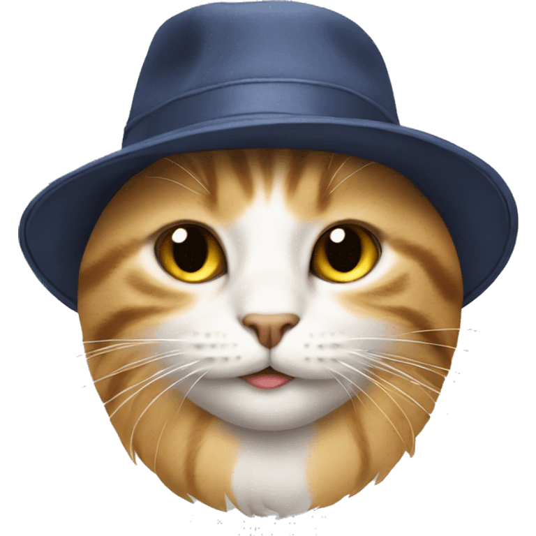 Cat with hat emoji