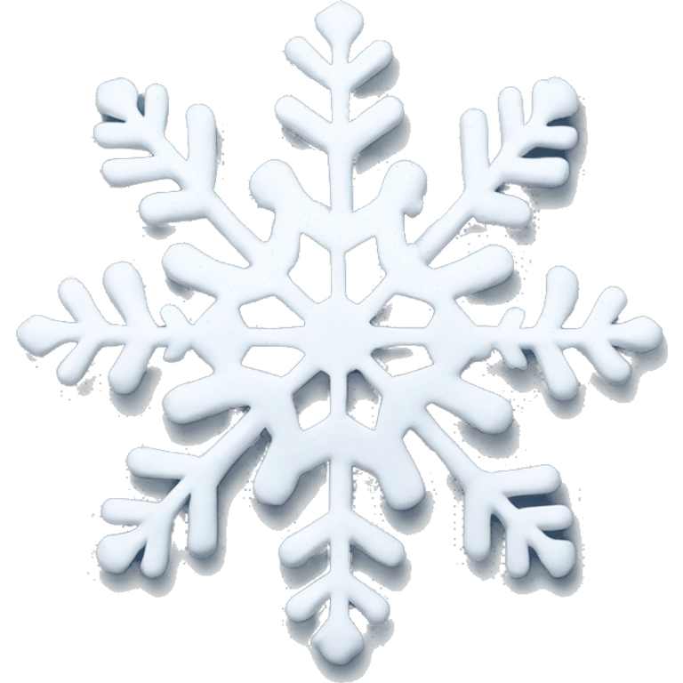 Snowflake and snowm emoji