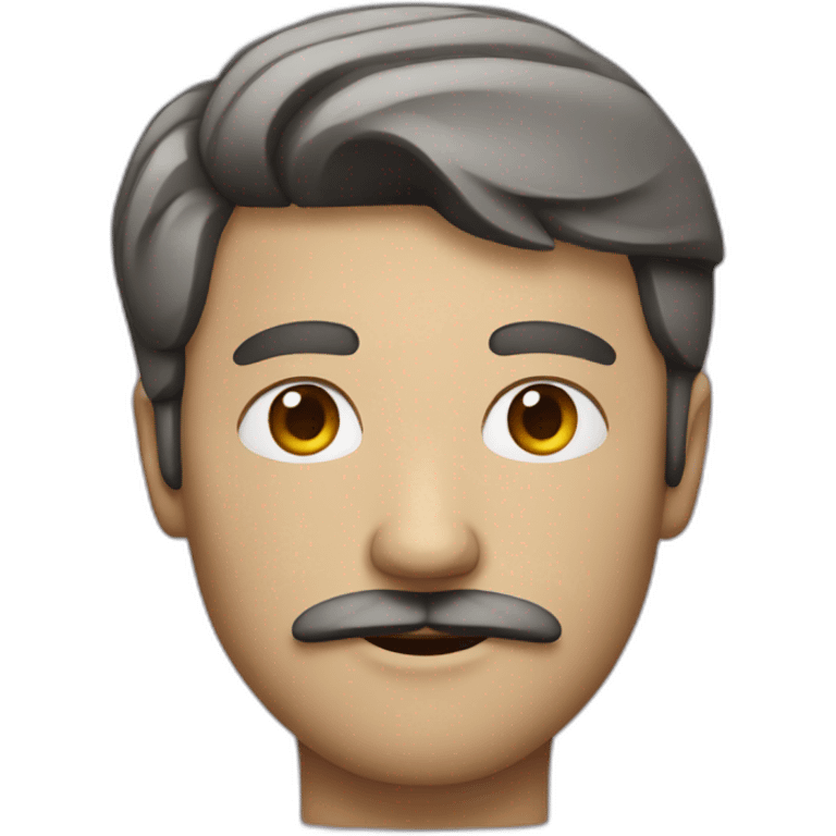 Man with square mustache emoji