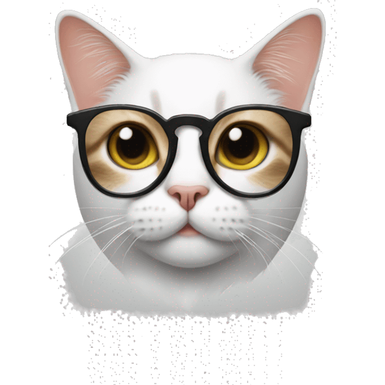 Cat with v glasses emoji