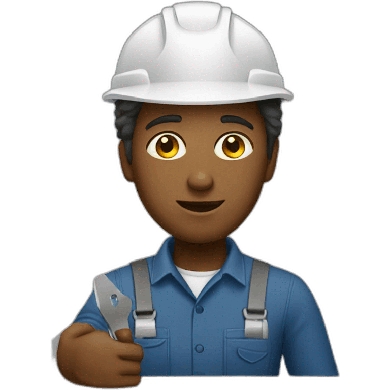 Work on table worker  emoji