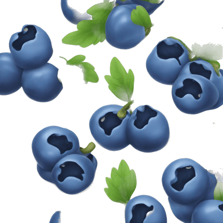 Blue berries squished emoji