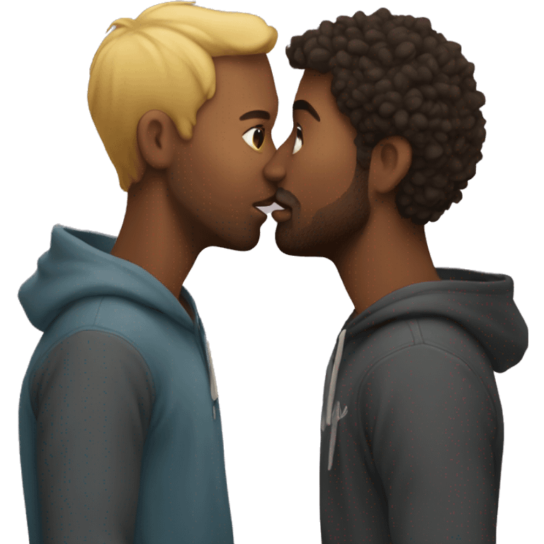 Fred and Jordan kissing emoji