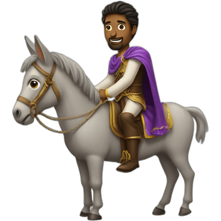 A prince cted on donkey emoji