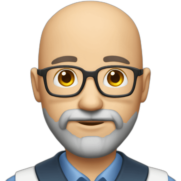 chem handsome bald beared professor emoji