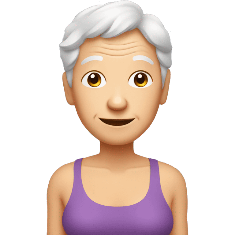 Yoga older person emoji