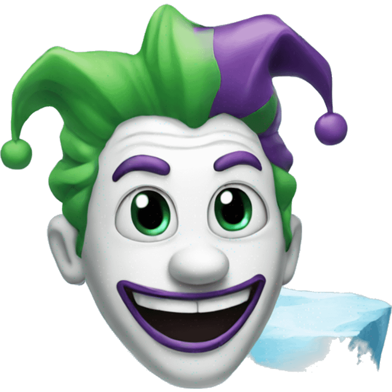 Joker on an iceberg emoji