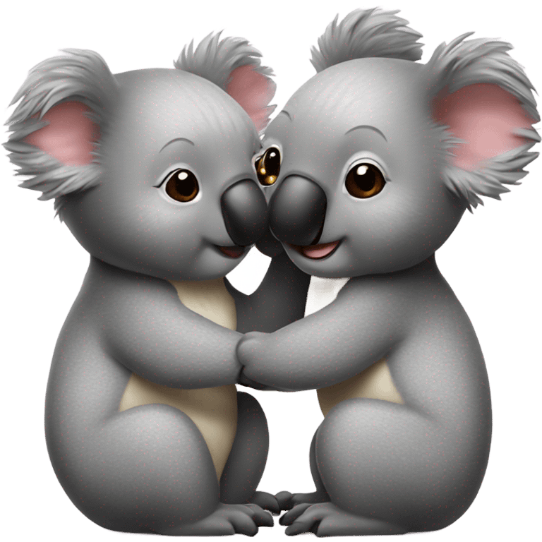 Koalas kissing emoji