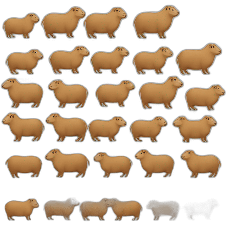 Capybaras emoji