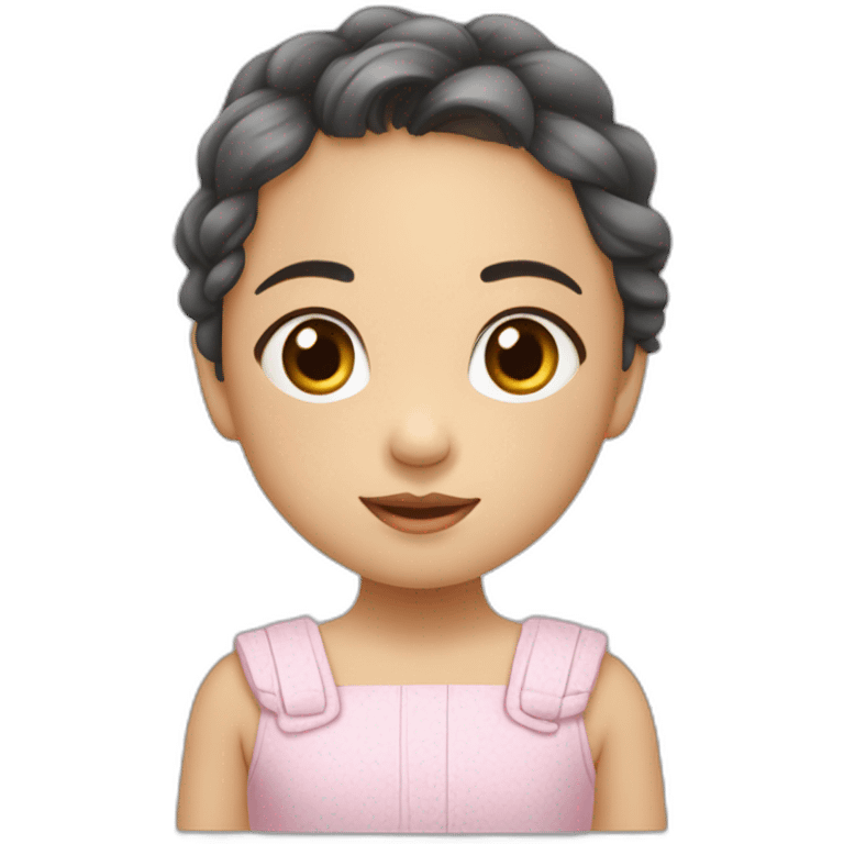 Une petite fille ￼ coréenne emoji