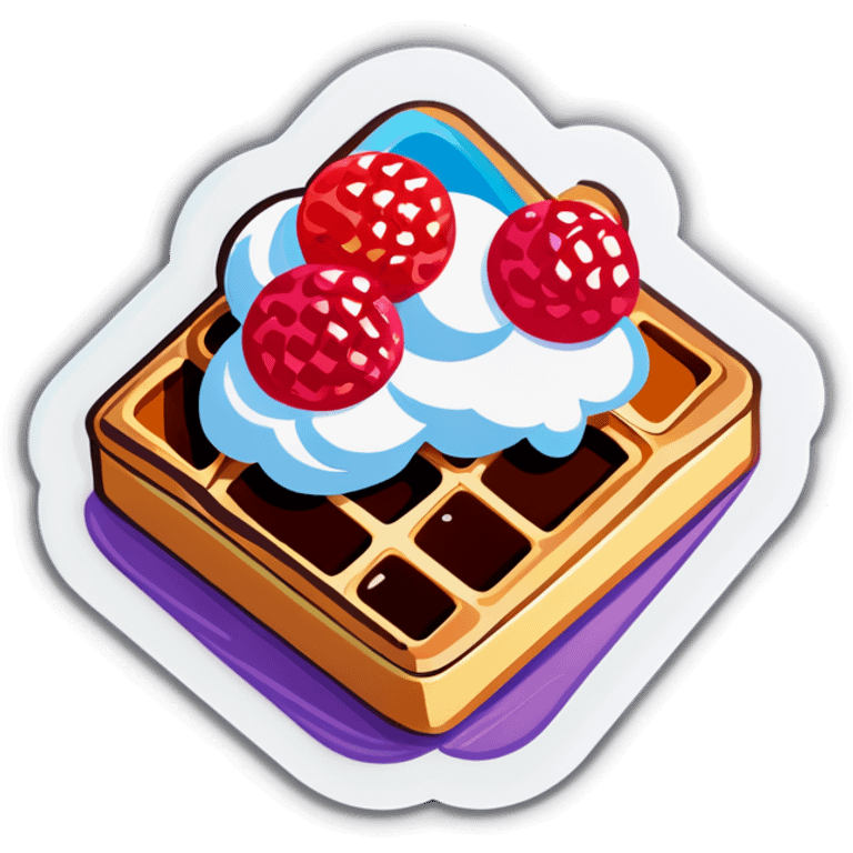 waffle with sugar  emoji