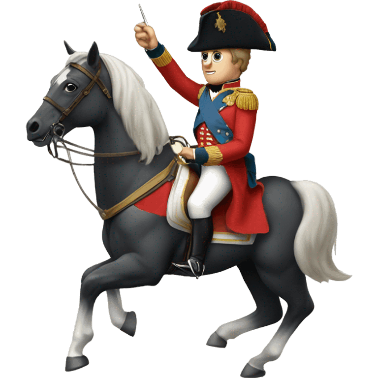 Napoleon on a horse  emoji