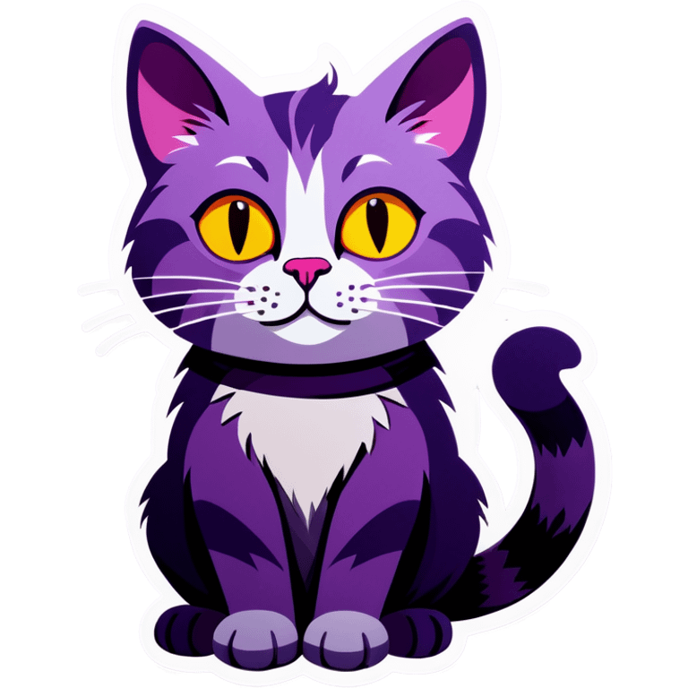 purple cat emoji