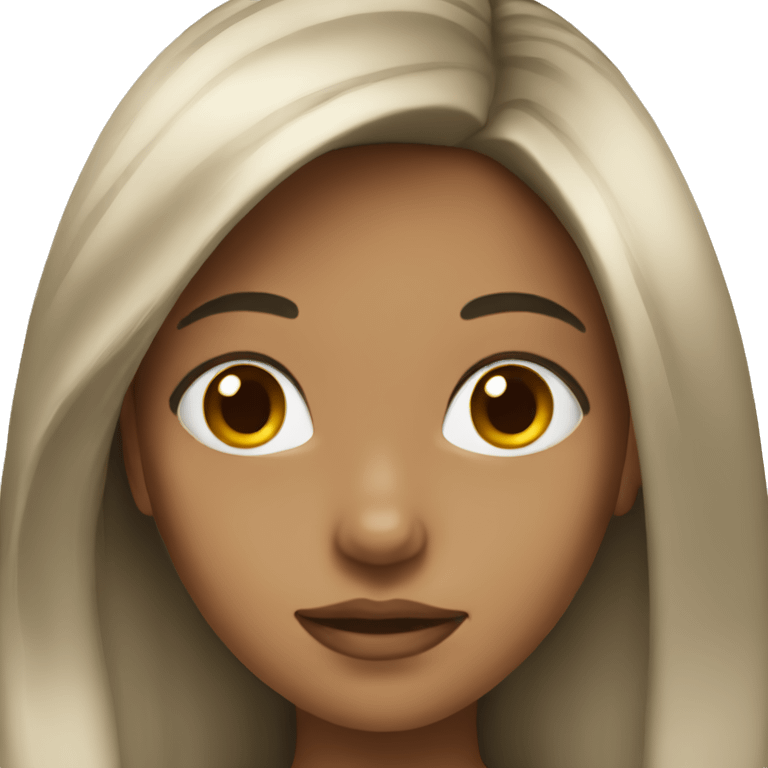 a beautiful girl with long hair emoji