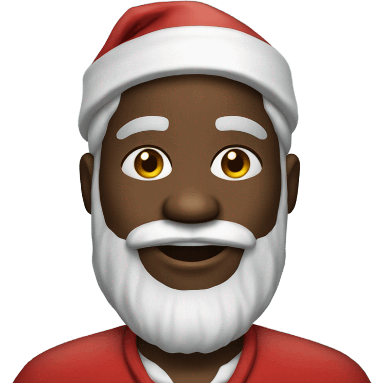 Black Santa clause emoji