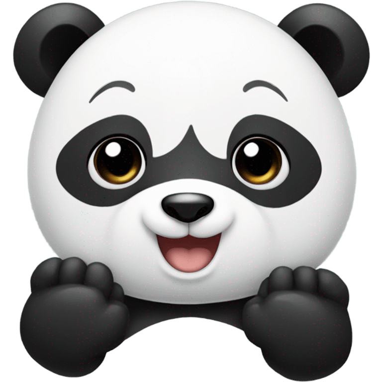 Asian with panda  emoji