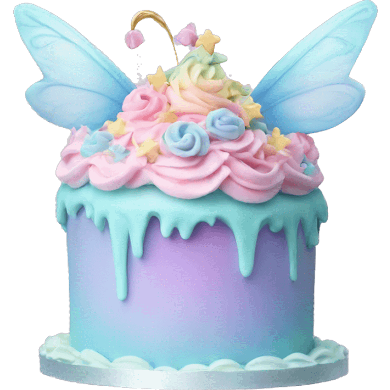 Fairy pastel cake emoji