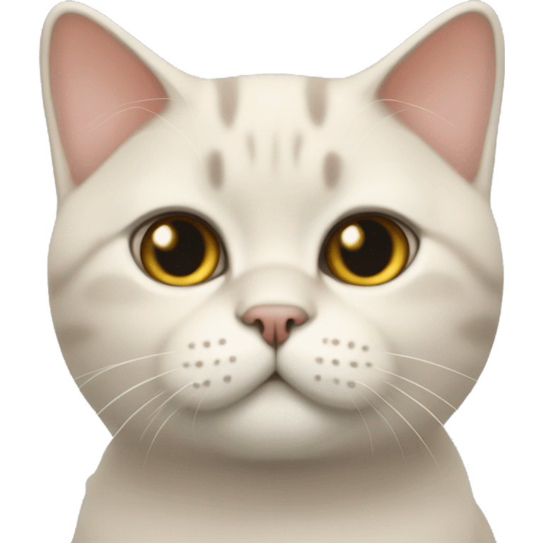 British shorthair cat cream emoji