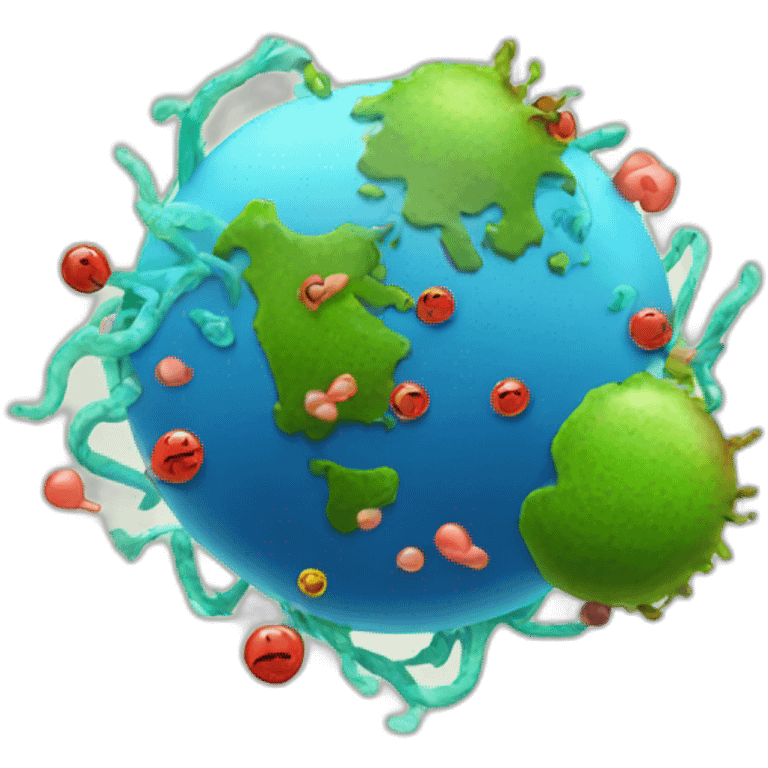 earth and bacteries emoji