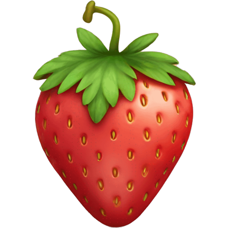 Strawberry with bow emoji