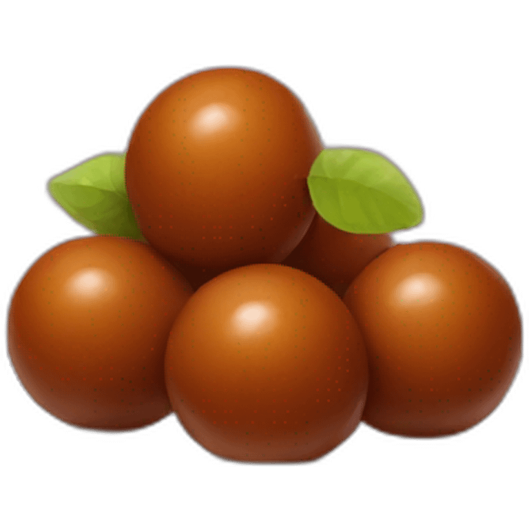 Indian sweet gulab jamun emoji