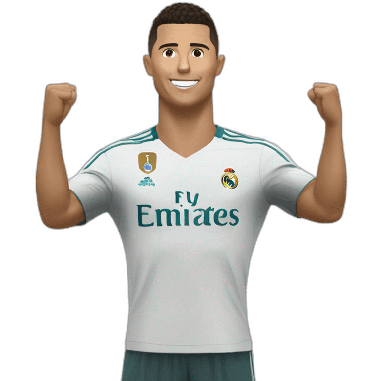 Ronaldo qui fait un doigt de honneurs emoji