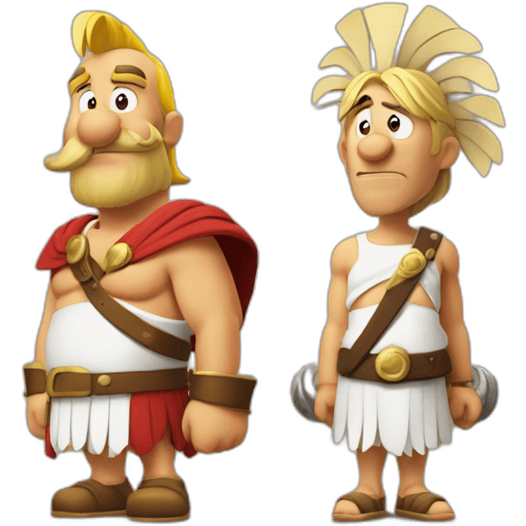 Asterix and Obelix against Caesar" emoji