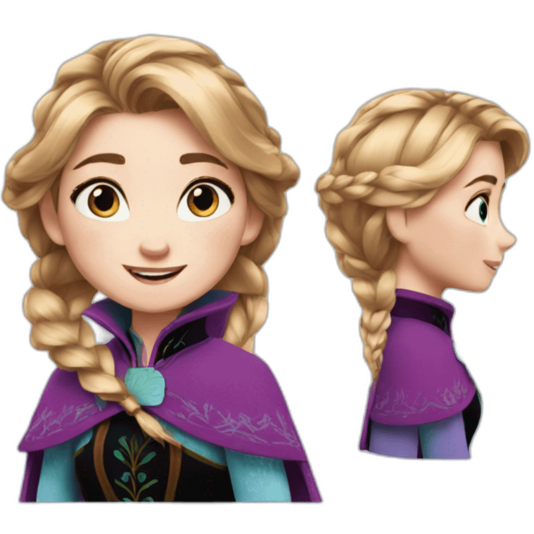 Anna from frozen emoji