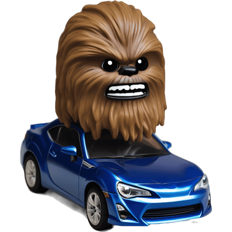 Hot wheel Chewbacca teeth grill Toyota 86 ,blueberry color,chrome wheels  emoji