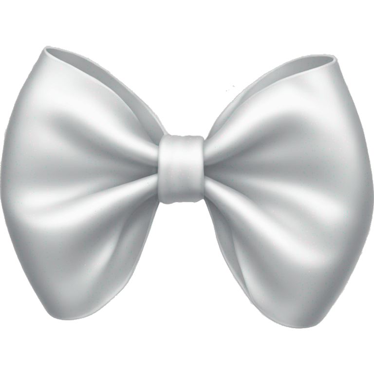 white satin bow emoji