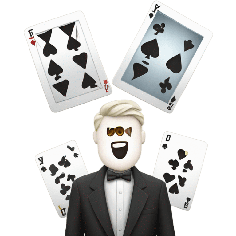 3 playing cards emoji