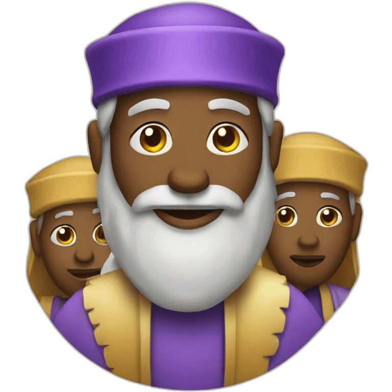 Three wise men christmas emoji