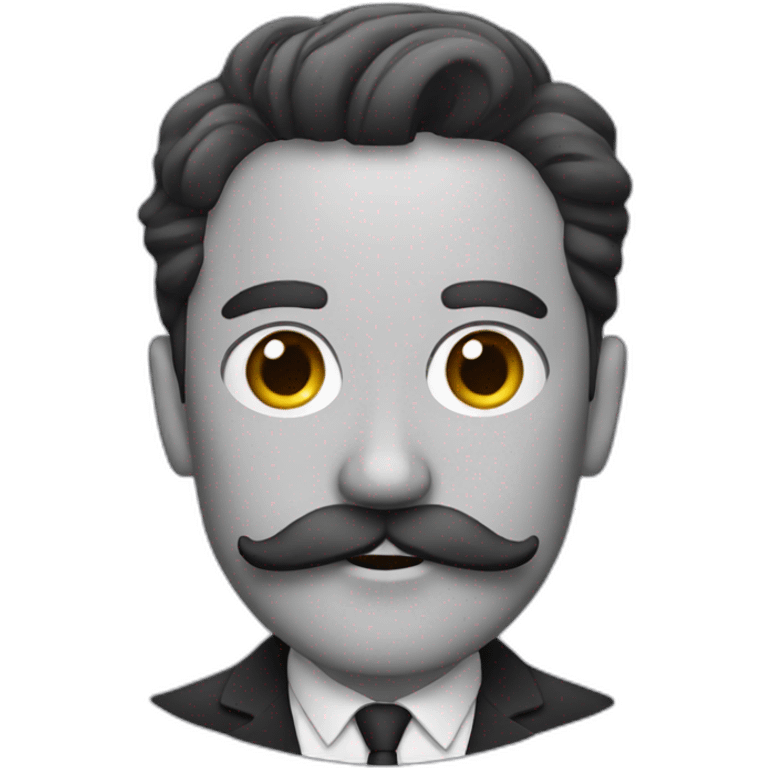 solo gentleman with mustache emoji