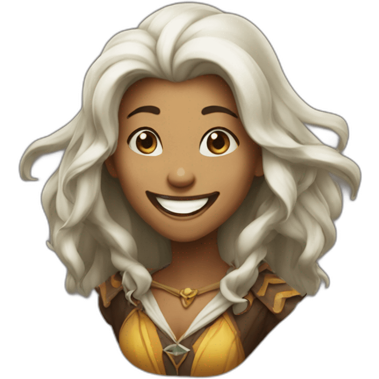 Sorceress who laughs emoji