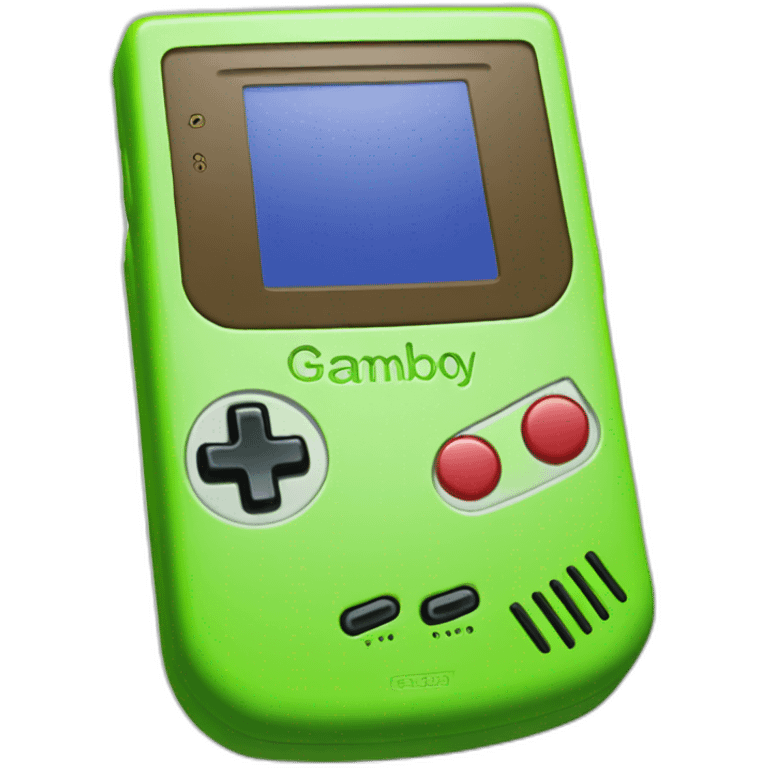 Lime green gameboy color emoji